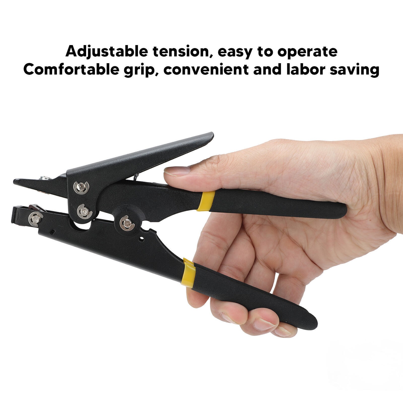 Portable Nylon Cable Tie Gun Adjustable Tension Plastic Zip Tie Fastening