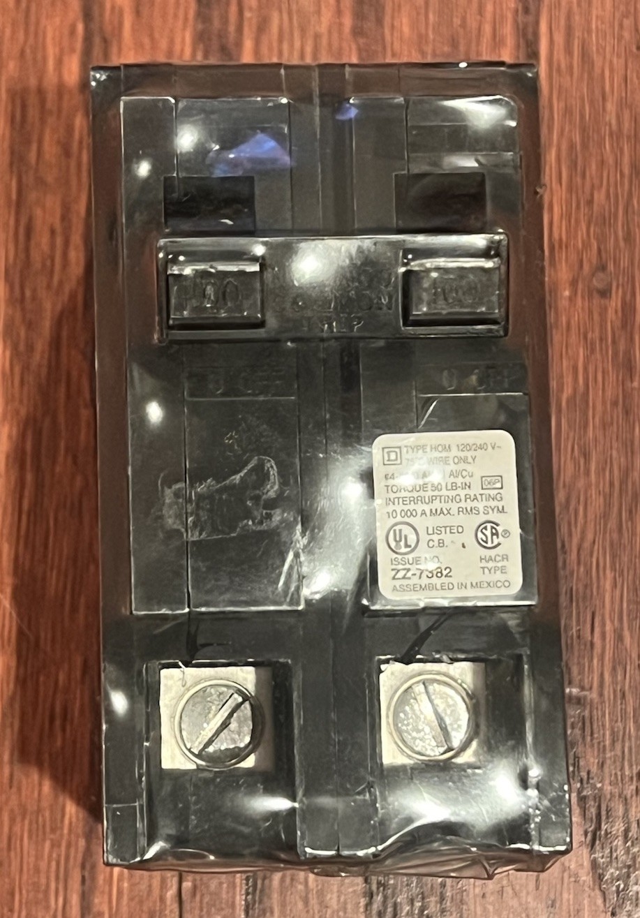 Square D HOM2100 Homeline 100 Amp 2 Pole Circuit Breaker 120/240V Type HOM