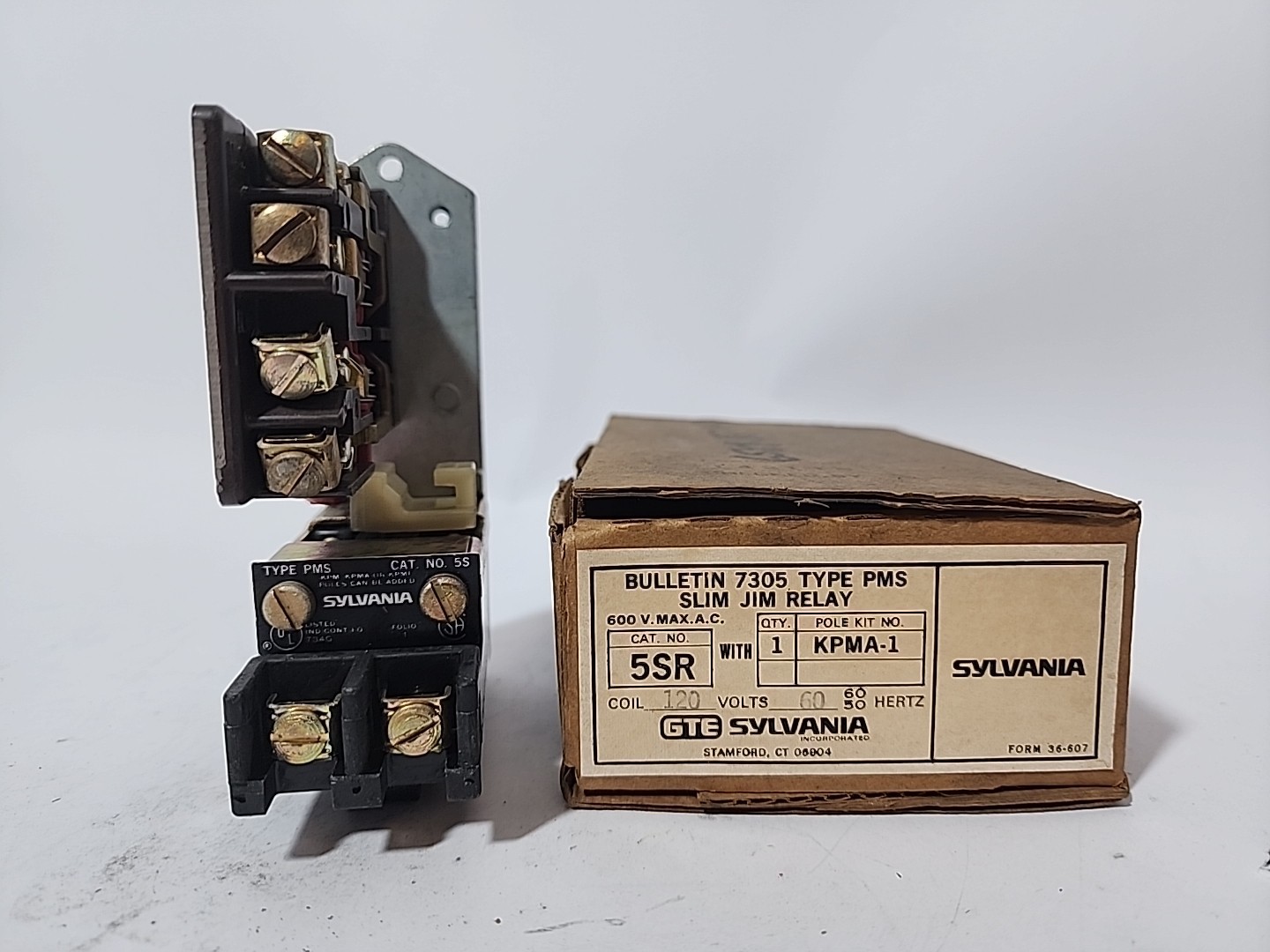 SYLVANIA 7305 TYPE PMS SLIM JIM RELAY, 5SR KPMA-1
