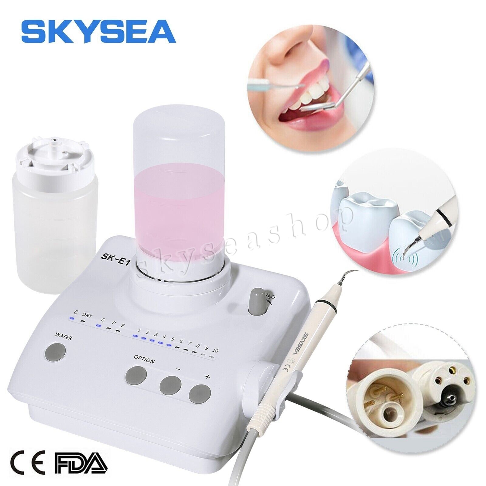 FDA Piezo Dental Scaler Ultrasonic Cleaner Auto Water fit EMS Cavitron SK-E1