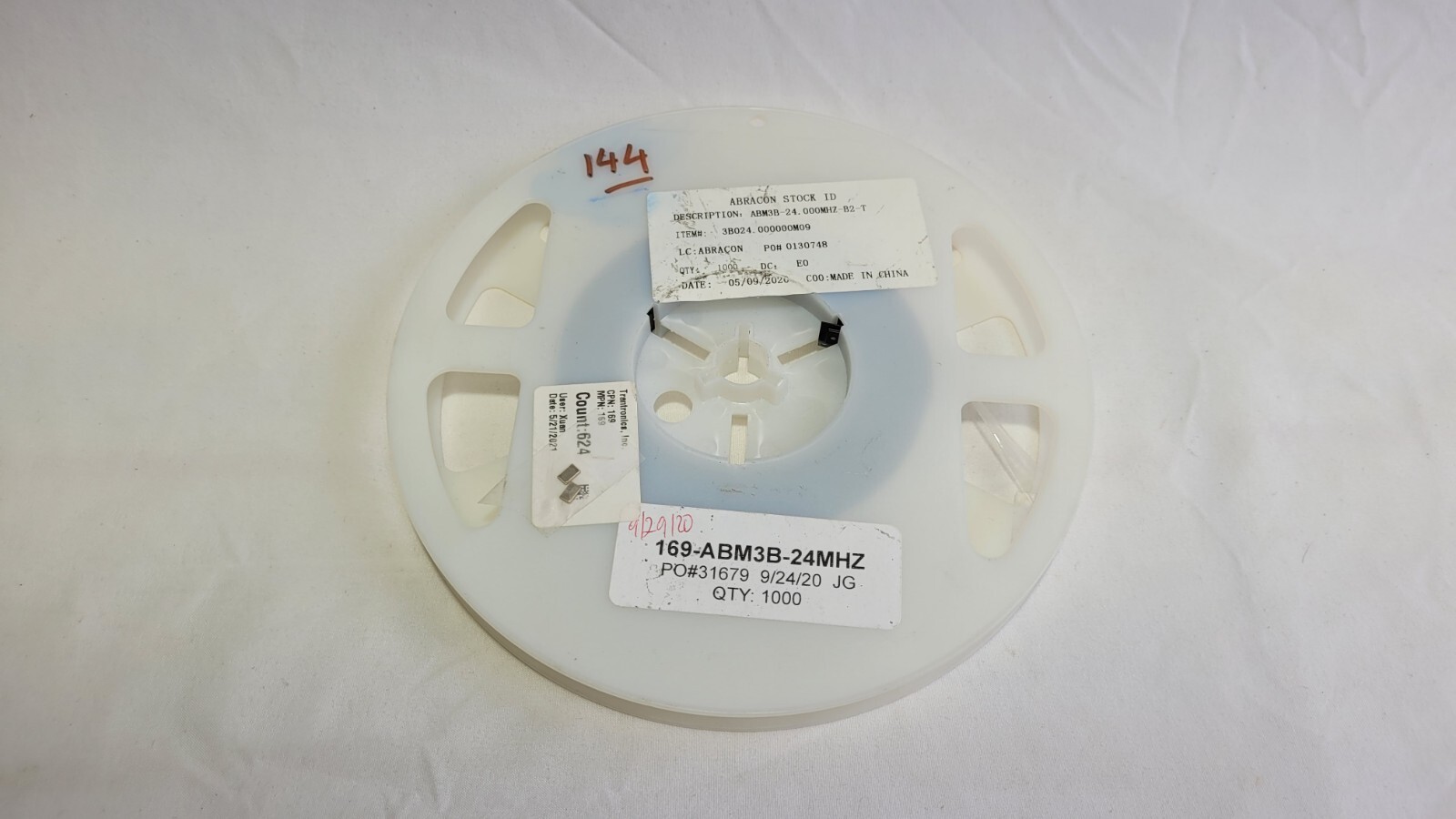 Lot of 370 Abracon ABM3B-24.000MHZ-B2-T 24 MHz ±20ppm Crystal 18pF 50 Ohms 4-SMD