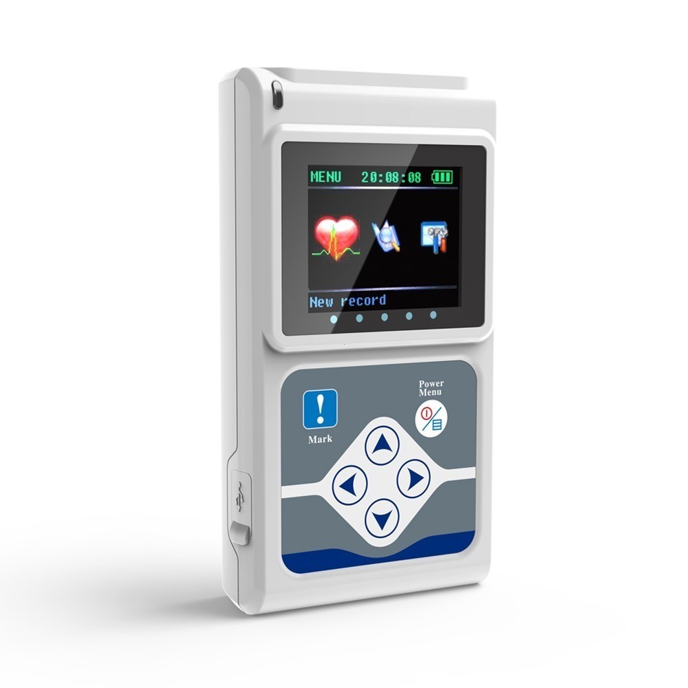 CONTEC TLC5000 12-Lead Holter ECG with PC Analysis Software, 24hr Monitoring