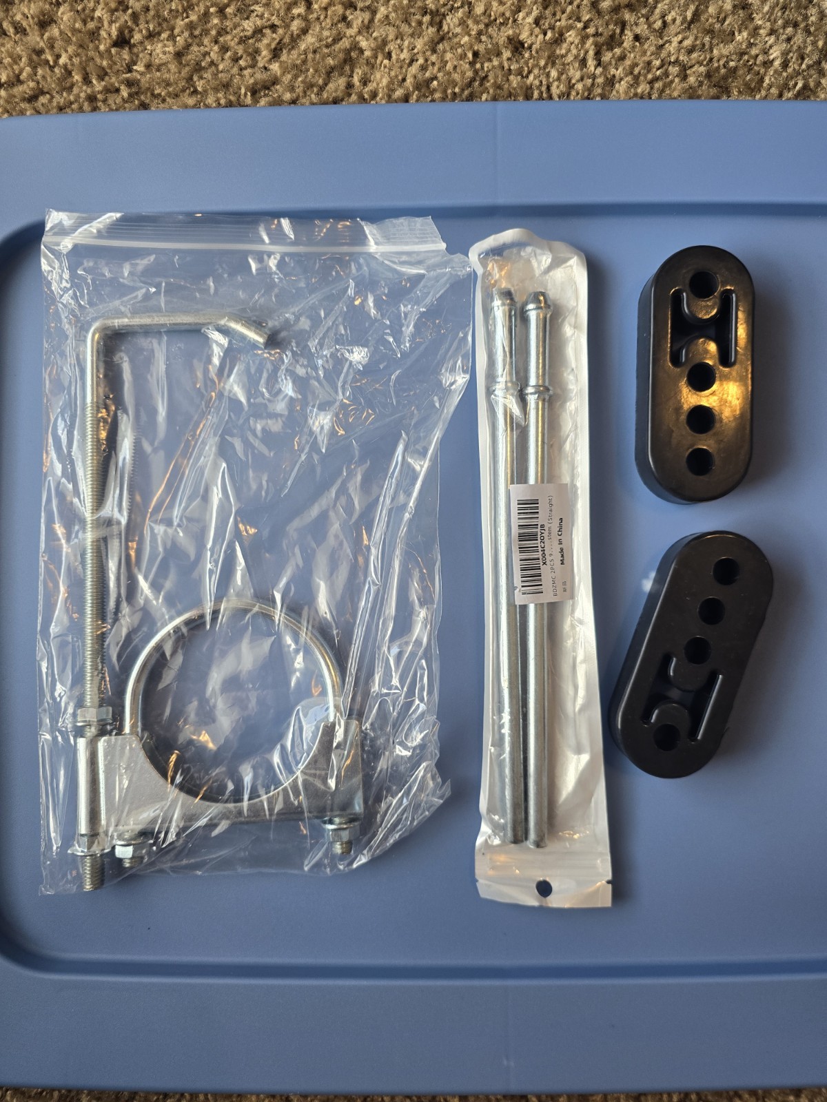 D2ZNC Metal Hardware Parts Kit w/ Rods, Brackets, U-Bolt, Plates, Bolts