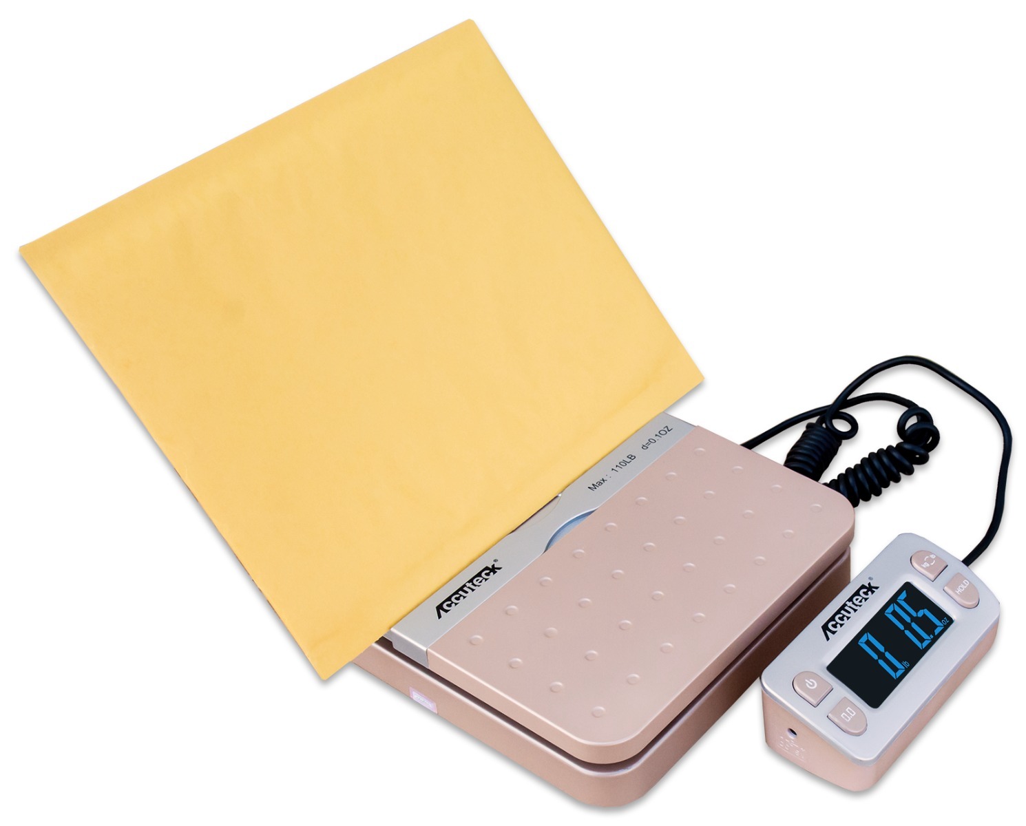 Accuteck ShipPro W-8580 110lbs x 0.1 oz Gold Digital shipping postal scale