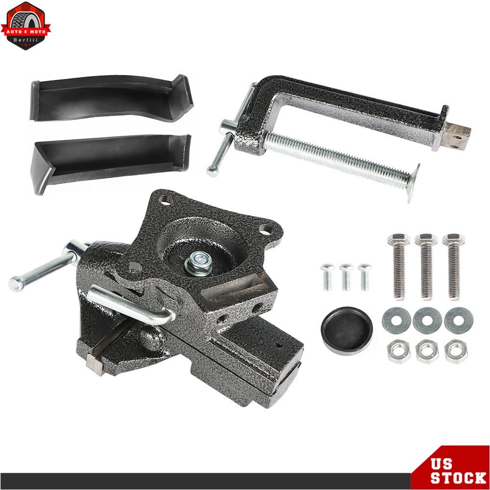 3.3In Bench Vise Adjustment Dual-purpose Heavy Duty Cast Steel with Swivel Base