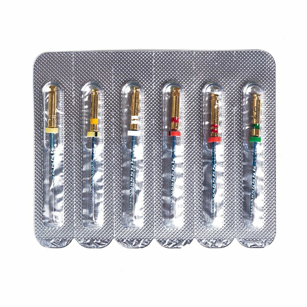 6pcs/Pack Dental Endodontic Blue Files X3 Max NITI Rotaty Endo Files Engine Use