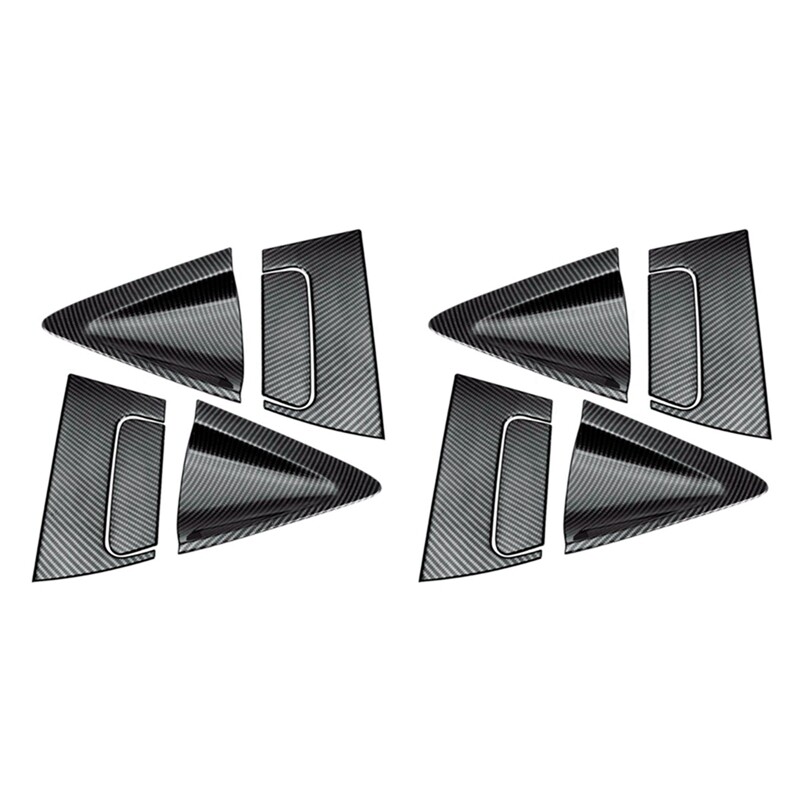 8x Car Carbon Fiber Side Rear Door Cover Bowl Cover for2630-