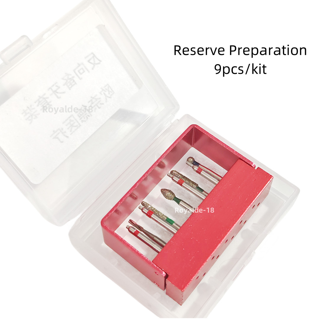 Dental Reserve Preparation Kit/Porcelain Veneer Preparation Bur Drill Diamond
