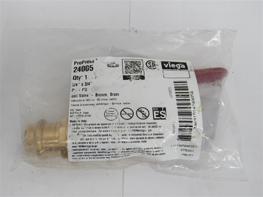 Viega 24005 ProPress 3/4″ Ball Valve