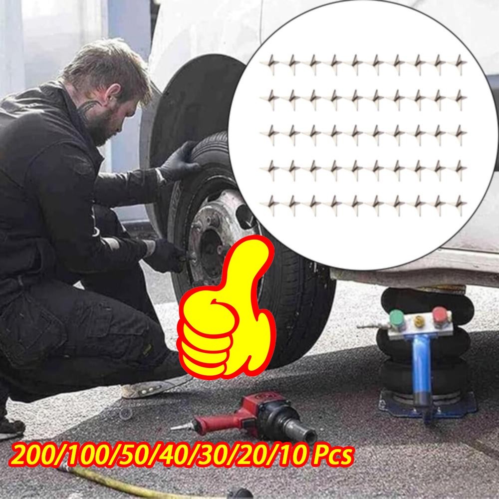 200Pcs Tire Puncture Spikes Heavy Portable Duty Carbon Steel Triangle RoadSpikes