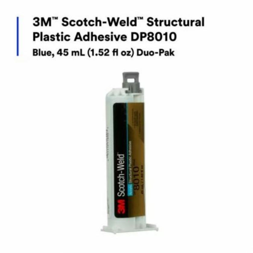 *1-Piece* 3M Scotch-Weld Acrylic Structural Plastic Adhesive 45mL Blue DP8010