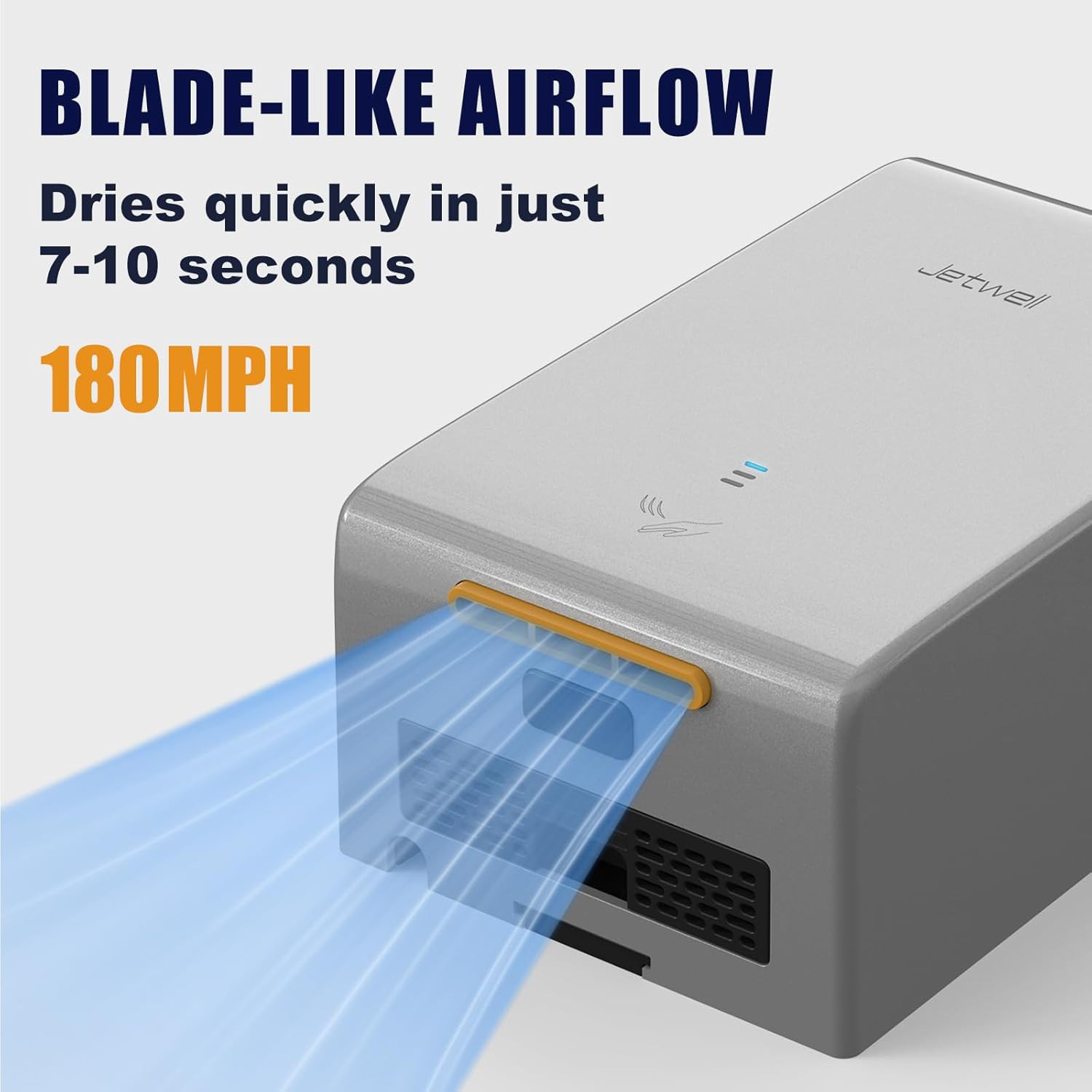 ADA Compliant Hand Dryer, ABS Plastic Cover Hard Wired Design, AC 110V-130V JW28