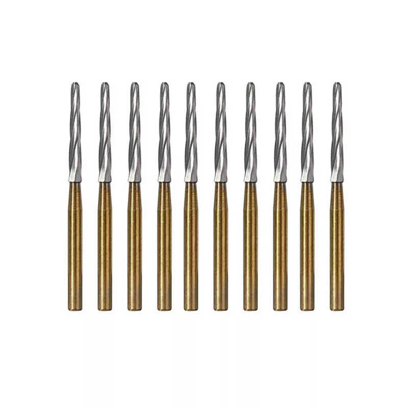Dental Tungsten Steel Carbide Crown Metal Cutting Burs For High Speed 21/25/28mm