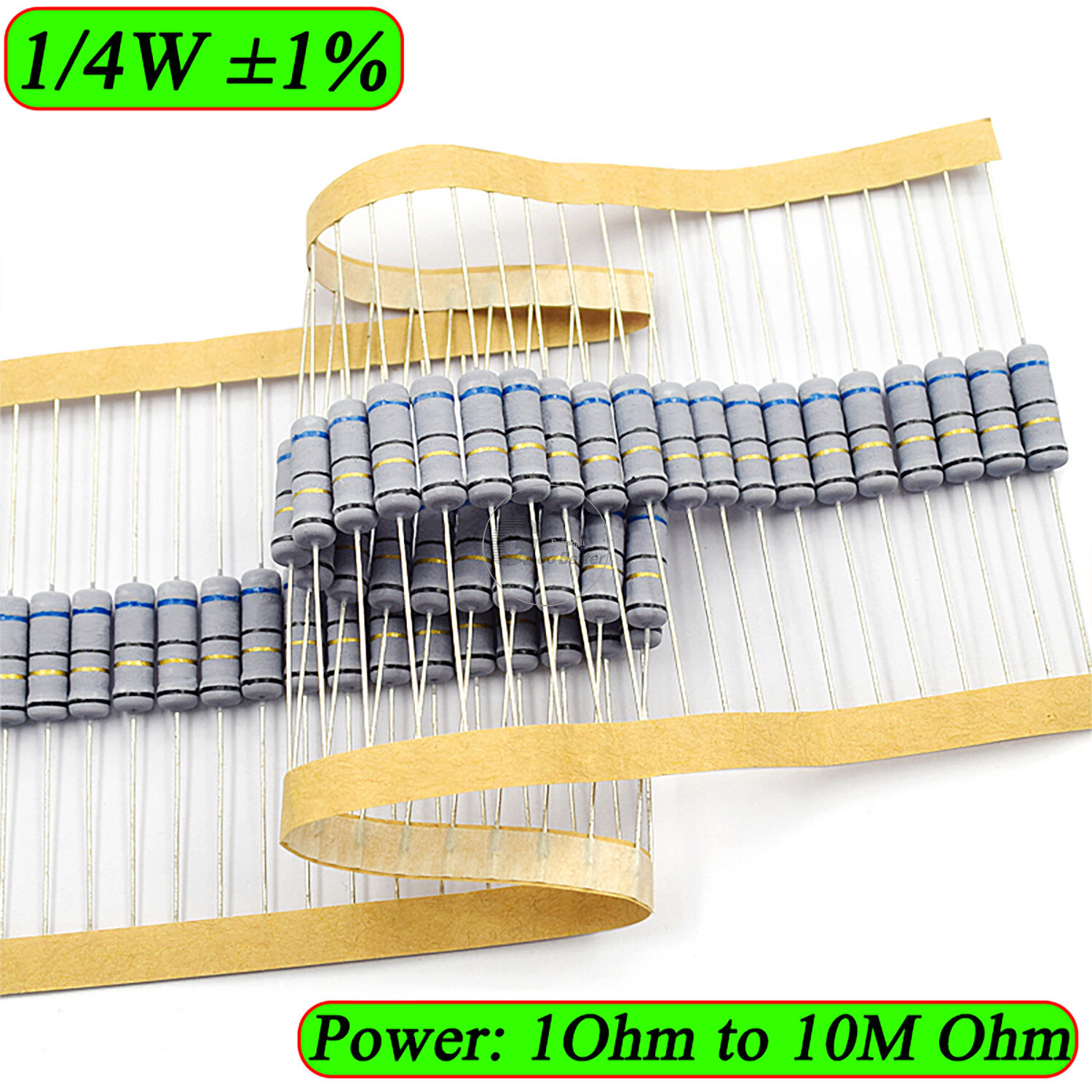2W Carbon Film Resistor ±5% Full Range of Values 0.1 Ohm to 2M Ohm (0.1Ω-2MΩ)