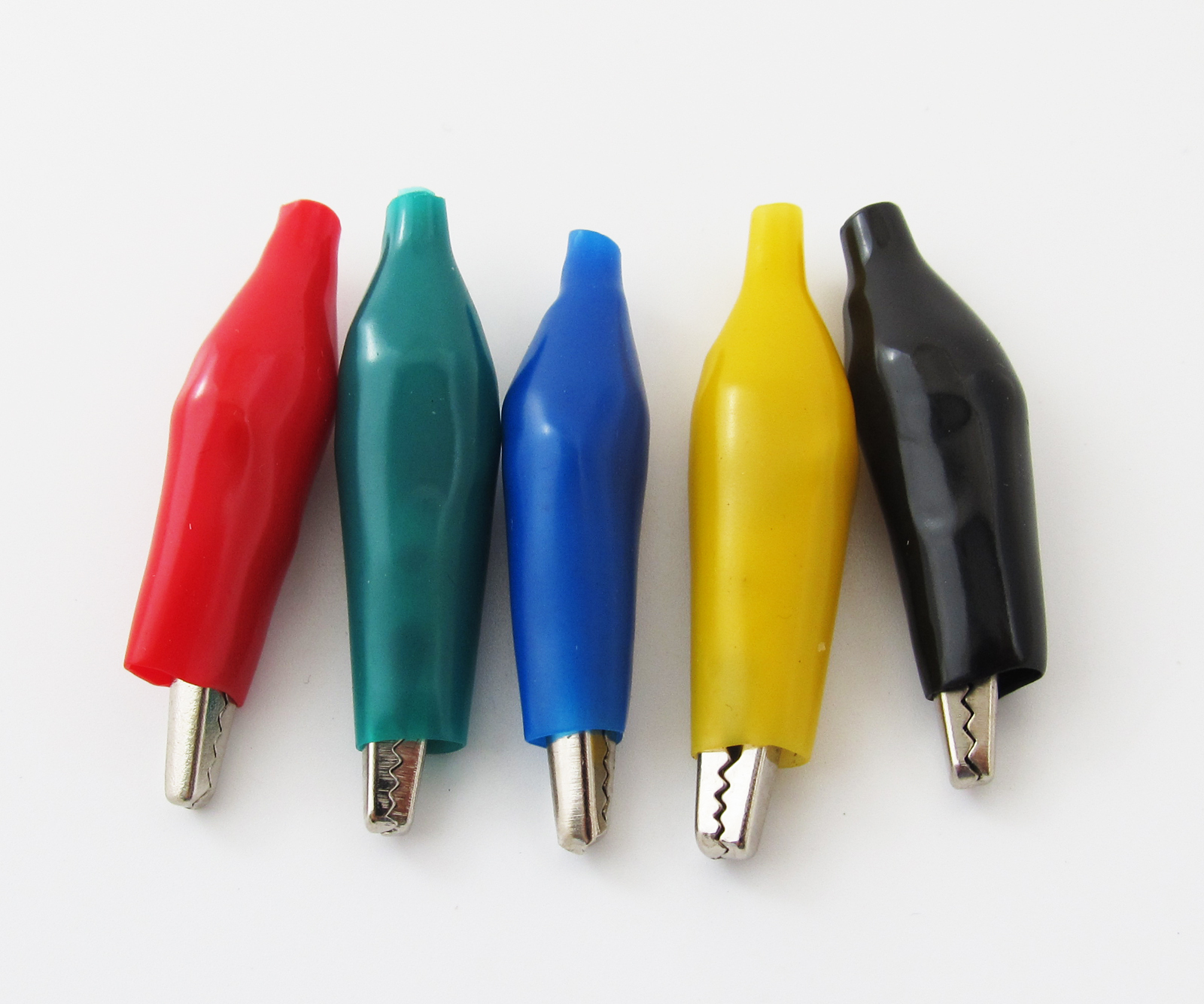 Optional Qty Medium Size 36mm Battery Insulated Alligator Clip W/Boot 5color Lot