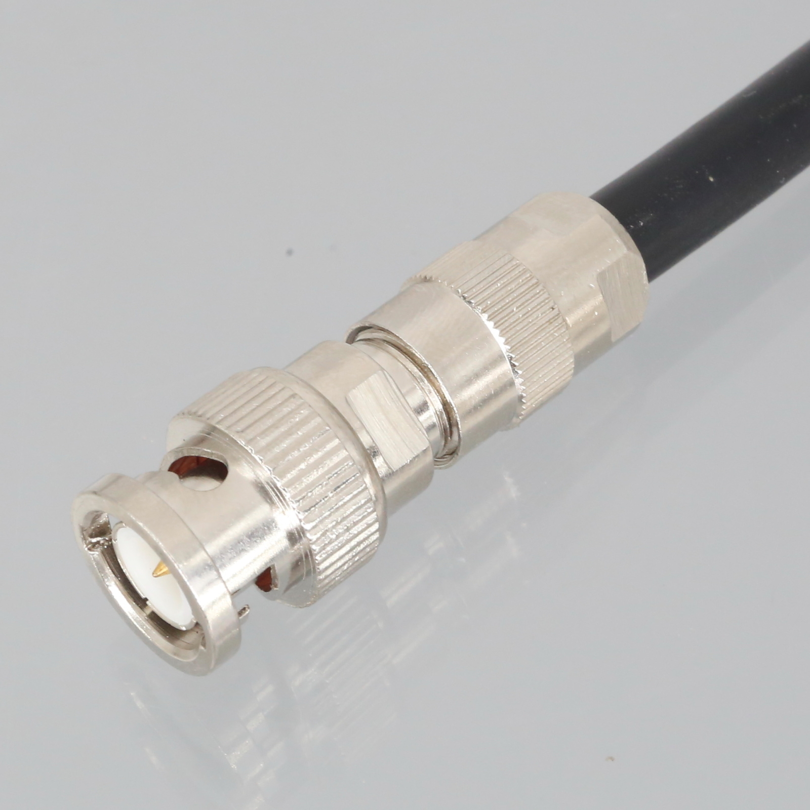 BNC Male to M4 Screw Ring Terminal Cable Clamp Ultrasonic Signal Conversion Cord