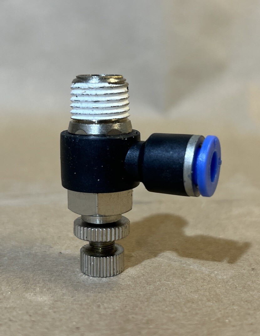 1pc One Touch Fitting Speed Flow Controller 6 mm x 1/4″ NPT MettleAir