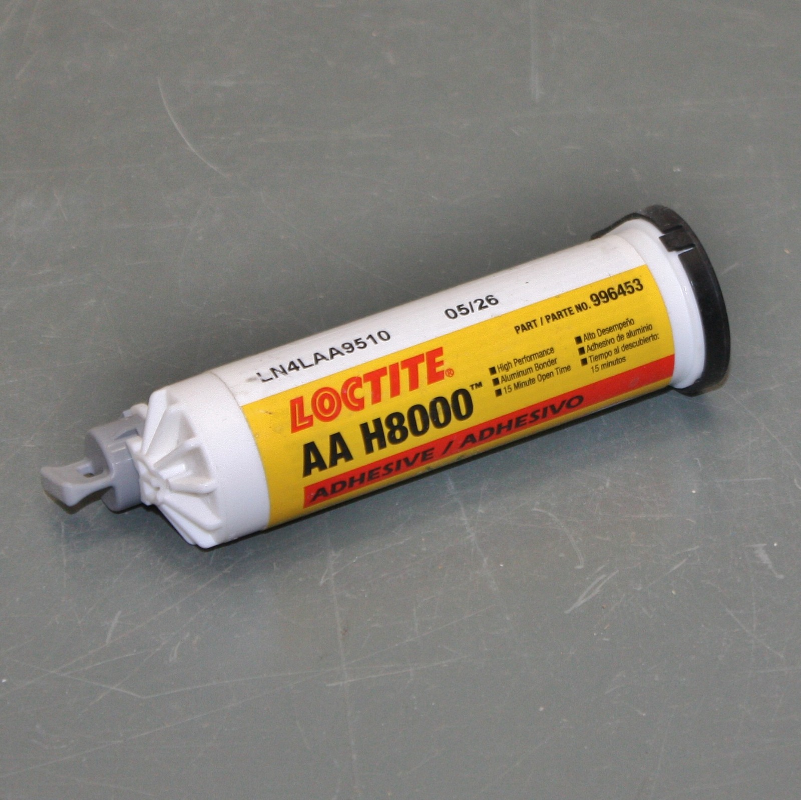 EXPIRED 5/2026 – (11) Loctite AA H8000 Acrylic Adhesive 996453, 50mL Cartridge