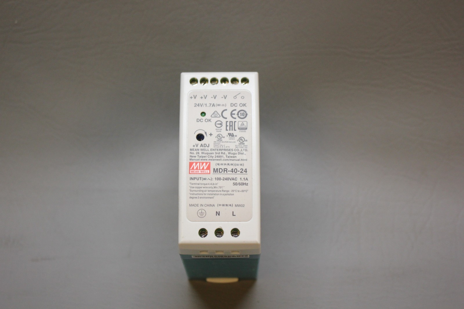 MEAN WELL POWER SUPPLY MDR-40-24