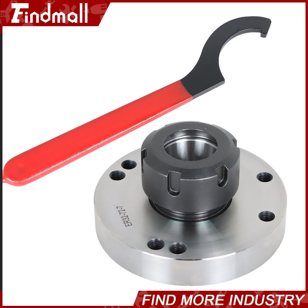 Findmall ER-32 Collet Chuck 100mm Diameter Compact Lathe For Milling Tool