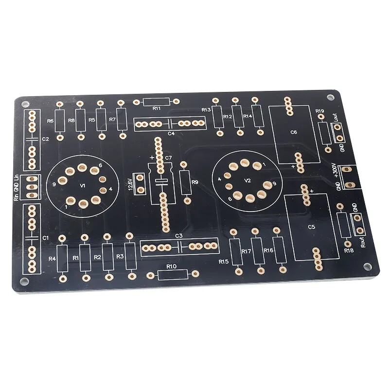 tube 12AX7 12AU7 preamp pre-amplifer golden plated pcb