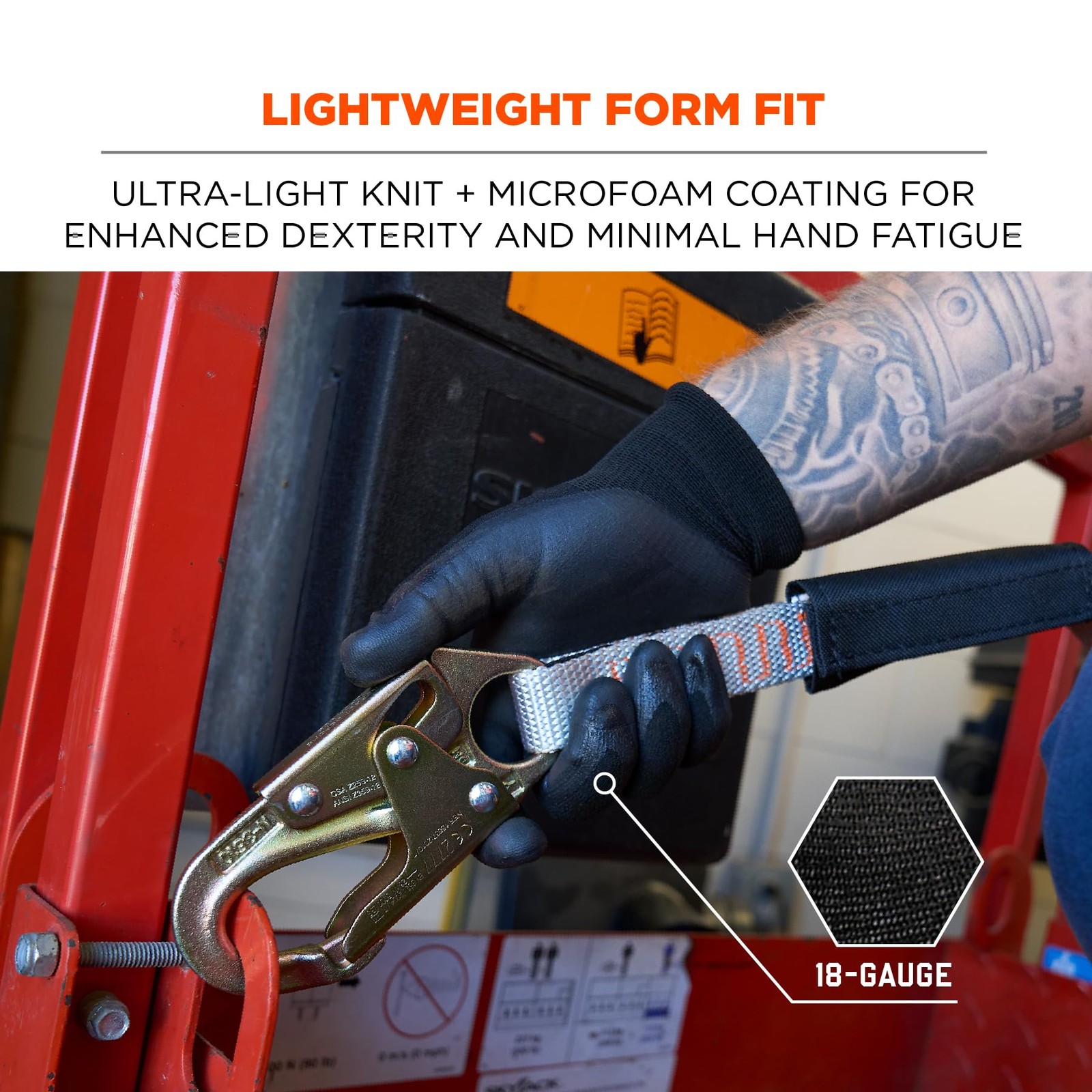 Nitrile Coated Work Gloves, High Dexterity, ProFlex 7001,Black, Large (Pack o…