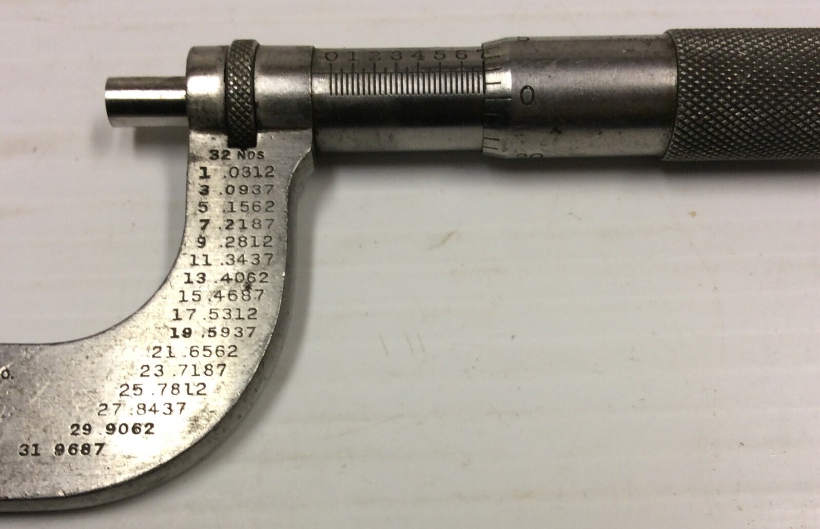 Vtg Starrett No.217,1-2″ Mechanical Micrometer Quite Clean Works Fine U