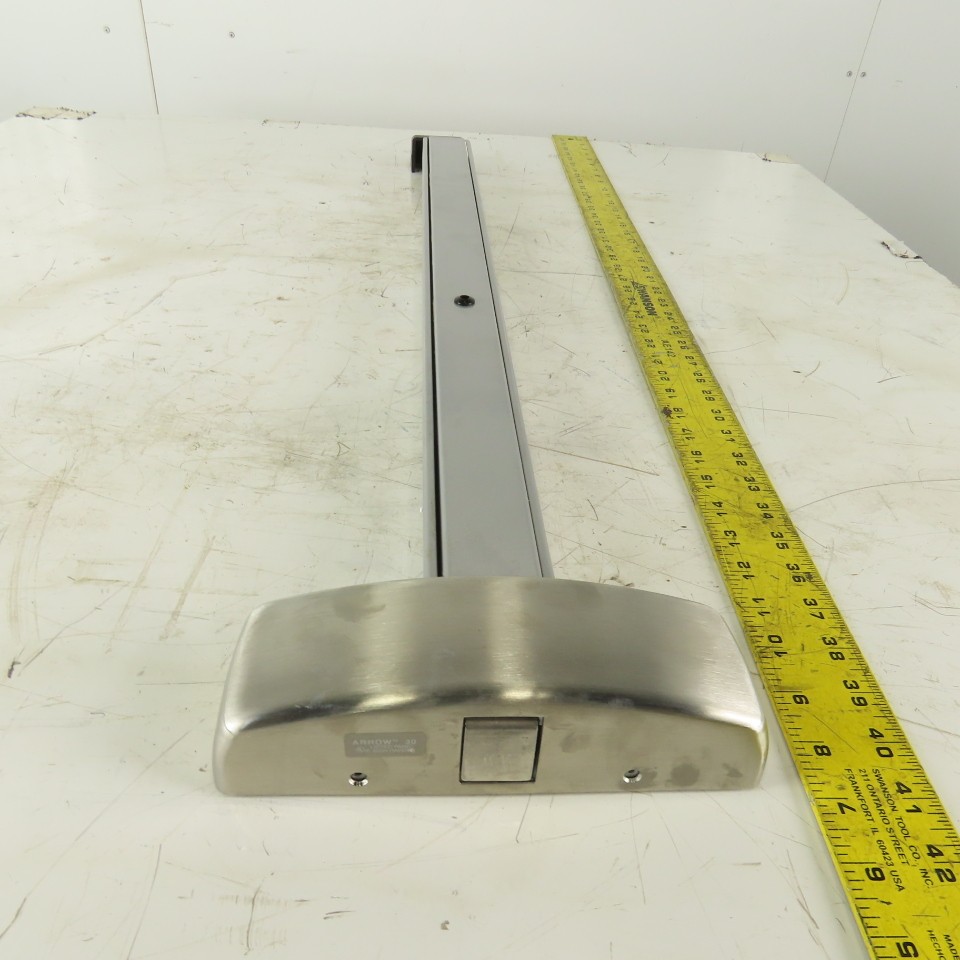 Arrow S3801 Right Handed Push Bar Exit Device Stainless Steel Finish 26D