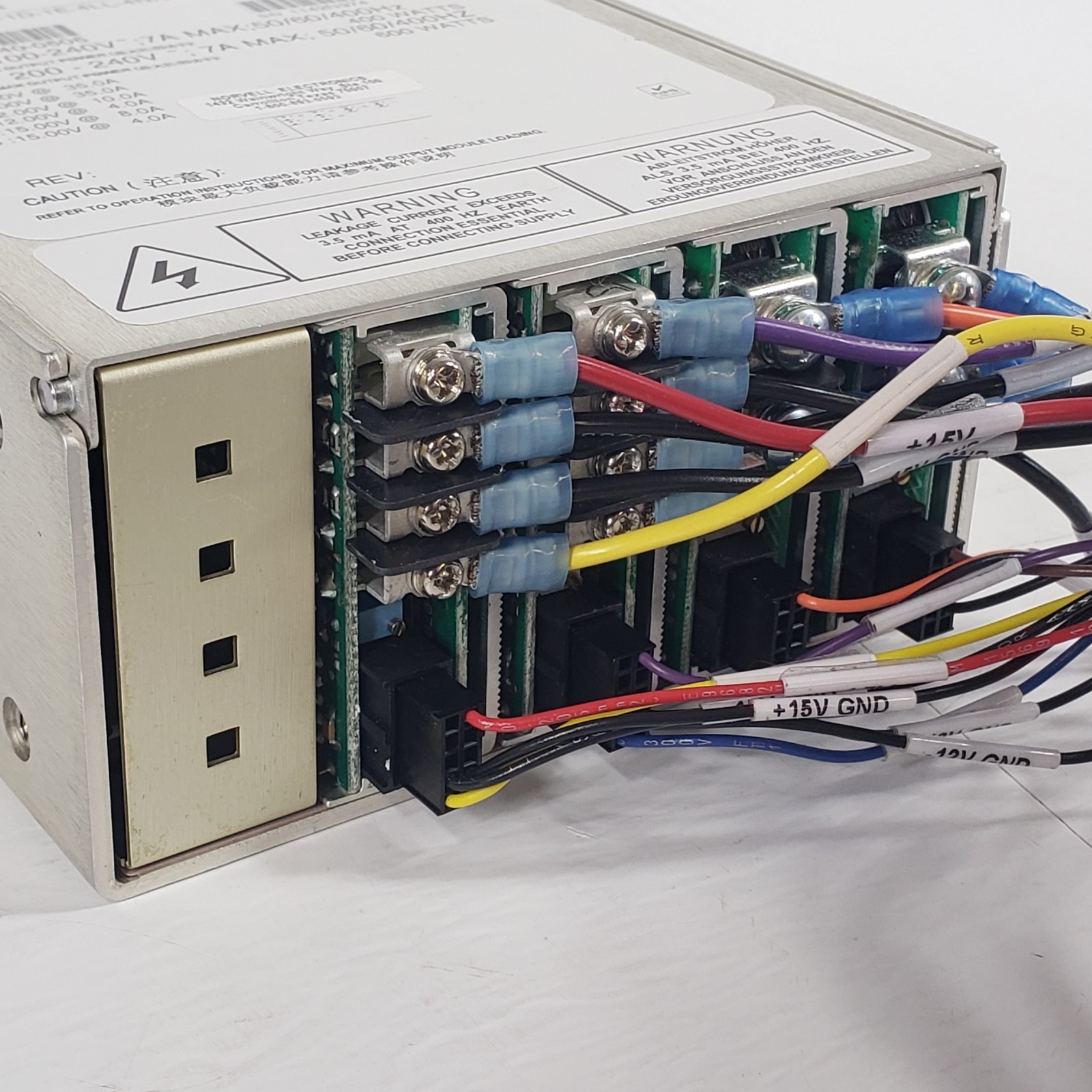 ASTEC MP4-1D-1E-4LL-4NN-00 6-Output Modular Power Supply 400W/600W