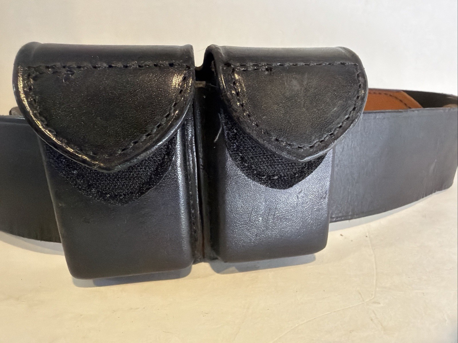 Safariland MDL 88 H87 Duty Belt W/ Ammo Clip Pouch 78HV F87 Size 38 Holster Belt
