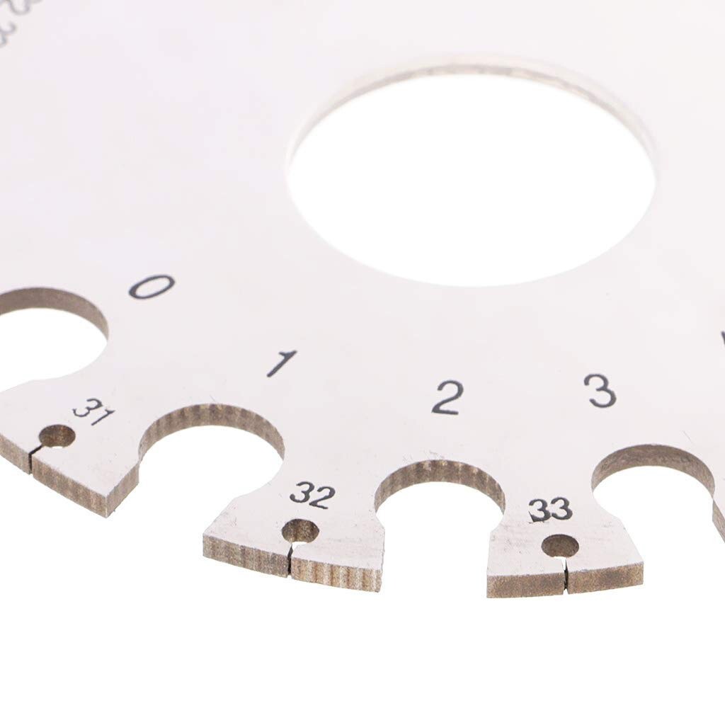 Round Thickness Stainless Steel Wire Gauge Diameter Gage Metal Inch Measurement