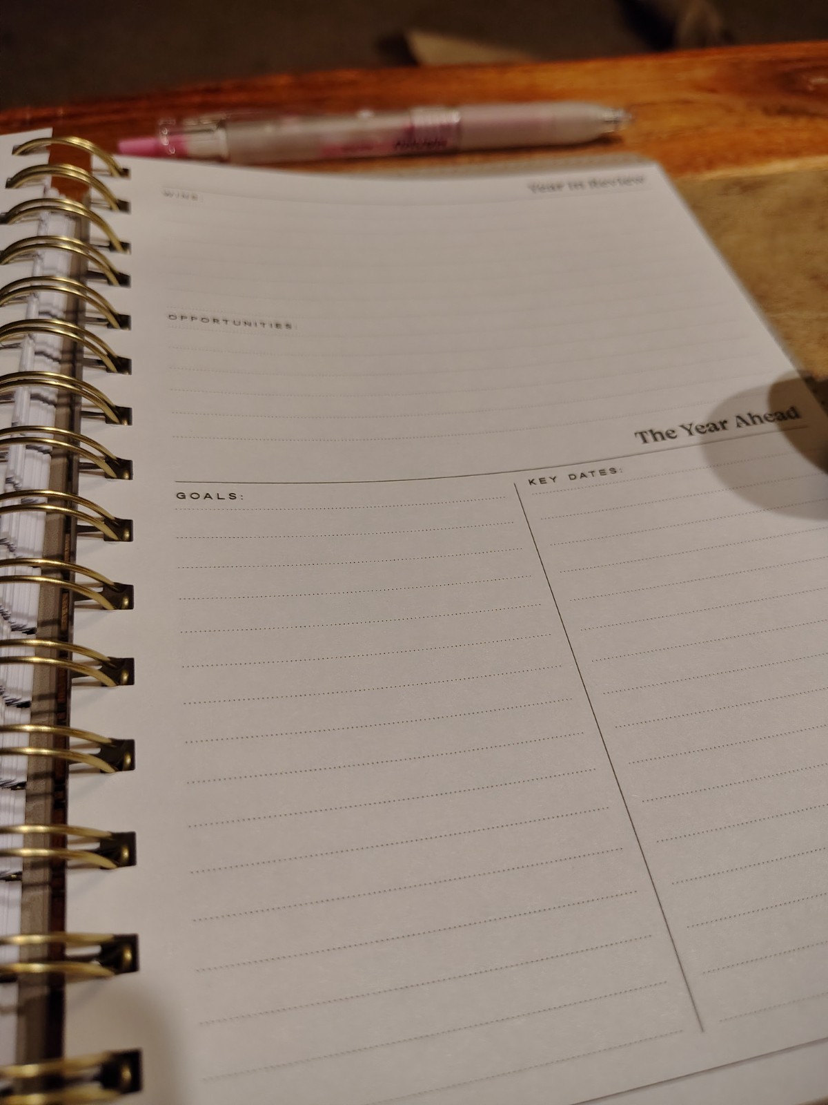 Citrine Planner academic year 26-27 Weekly/Monthly Spiral Faux Leather Planner