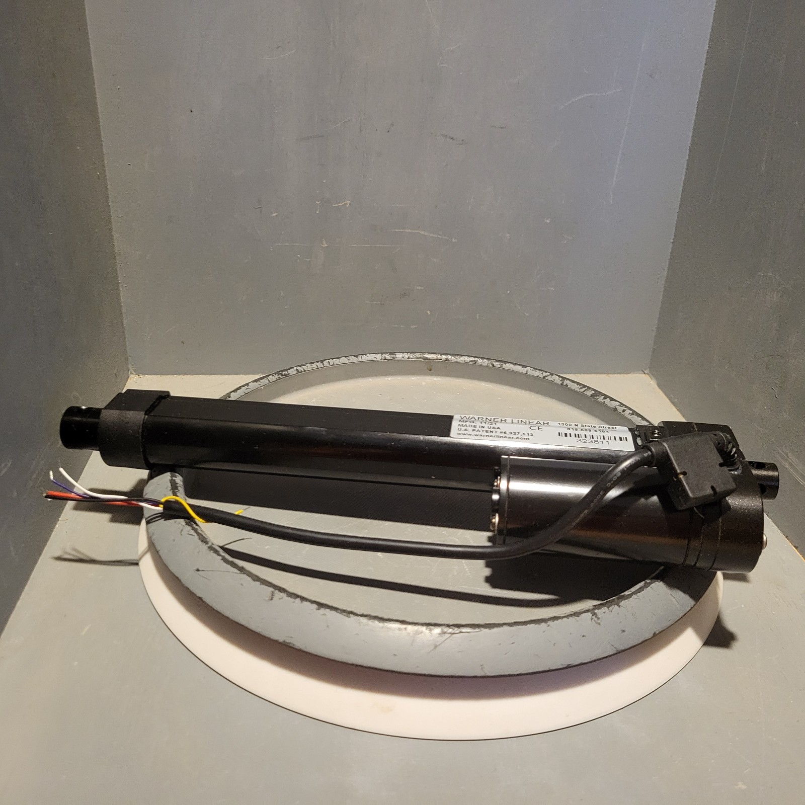 Warner Linear Actuator, 2.3A, 24VDC, 100LBS, 6″, M1-D024-0100-A06-LP