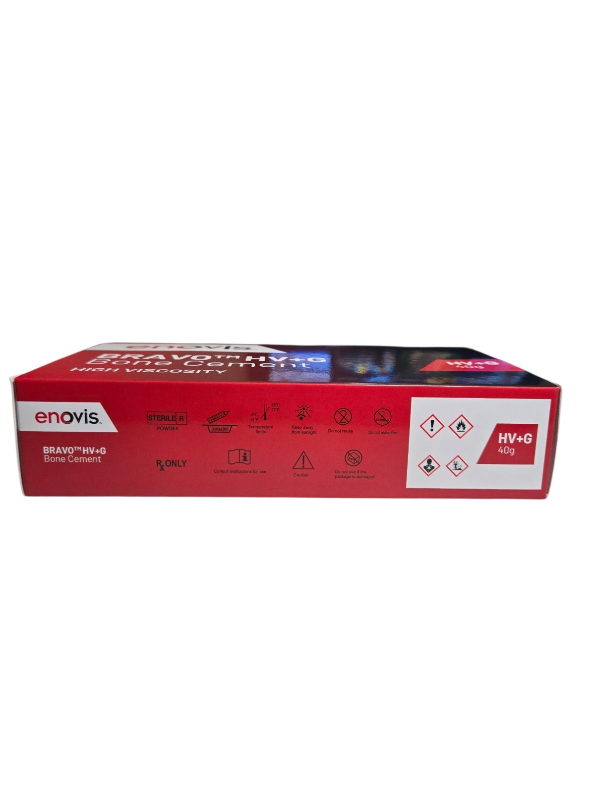 Enovis Bravo HV+G Bone Cement High Viscosity Radiopaque Gentamicin 40g 611-01140