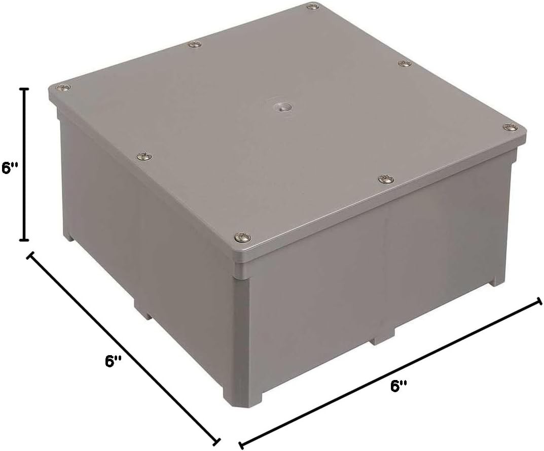Carlon E989RRR-UPC 6 in. x 6 in. x 6 in. PVC Junction Box