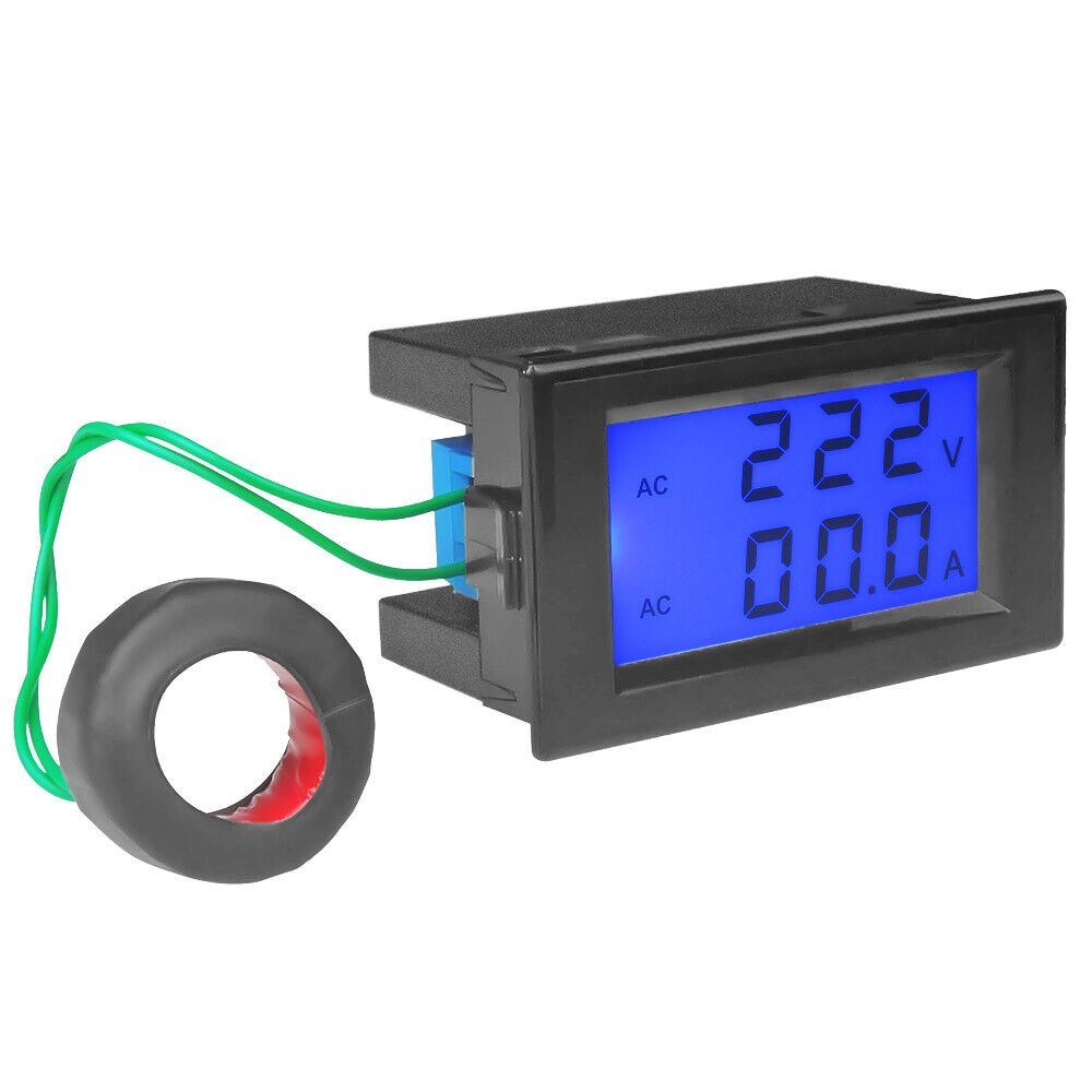 Digital LCD AC 80-300V 200-450V Volt 100A 200A Amp Meter Ammeter Voltmeter Panel