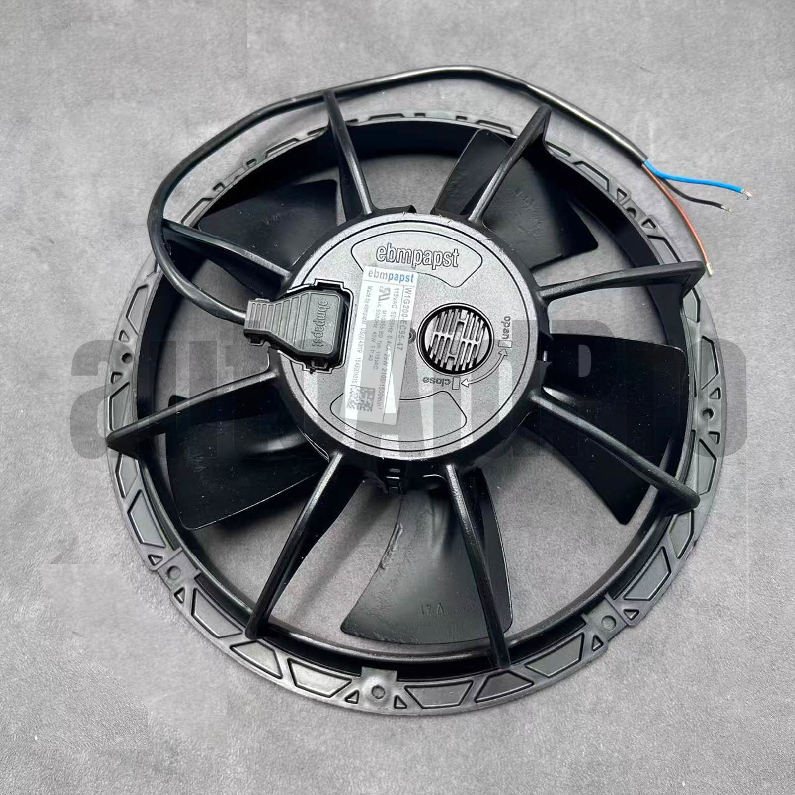 W1G200EC9547 Axial Fan for Ebmpapst 115VAC Round 200mm Dia 2100 CFM
