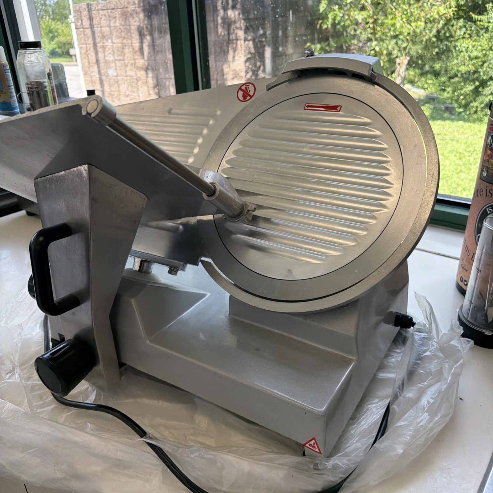 Commercial Electric Meat Slicer 12″ Food Cutter 320W 1600RPM Deli Cheese Slicer