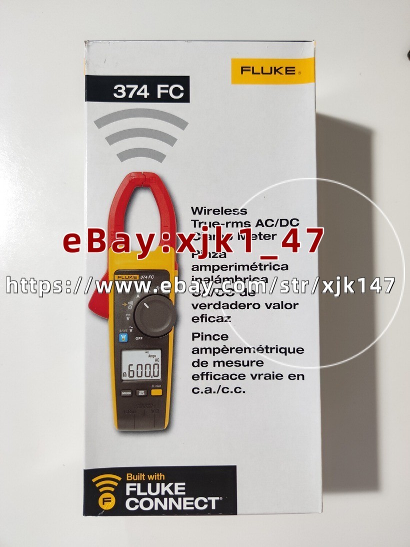 Fluke 374 FC 600A AC/DC TRMS Wireless Clamp Meter New