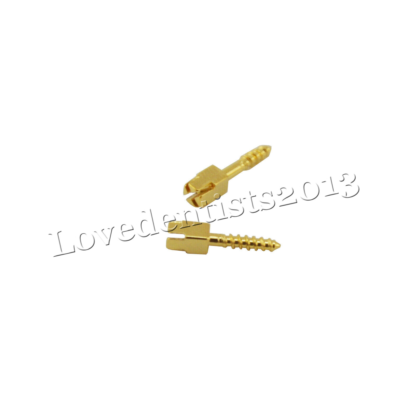 12Pcs/Box Dental Screw Posts Endodontic Gold Plated Conical Kits Refill All Size