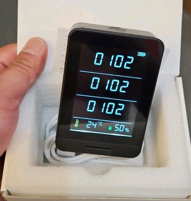 5-in-1 Professional Indoor Air Quality Monitor Indoor Portable CO2 Monitor