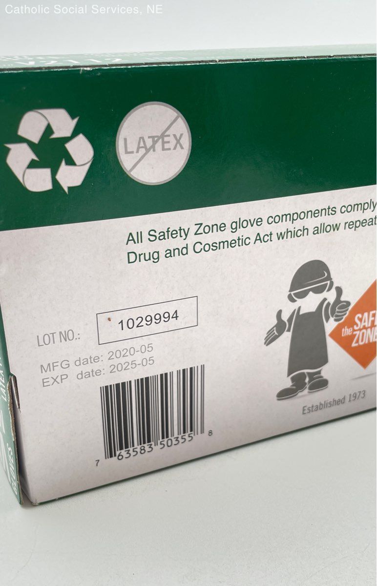 THE SAFETY ZONE GVP9-MD-HH Clear Vinyl Gloves Powder Free 10/100