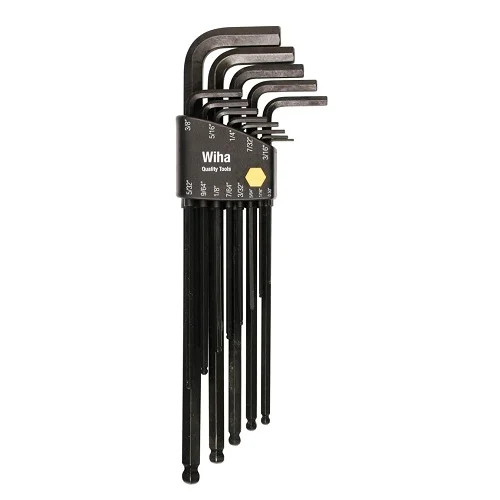 Wiha 36991 13 Piece Ball End Long Arm Hex L-Key Set – Inch