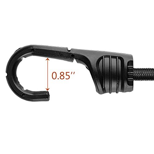 ZHOUBIN 48 Inch Black Bungee Cords with Assorted Sizes , Number of Itemss