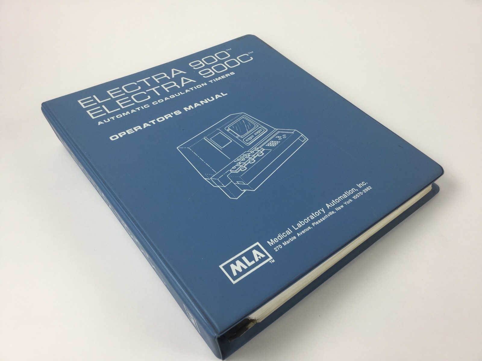 Medical Laboratory Operators Manual for Electra 900 and 900C