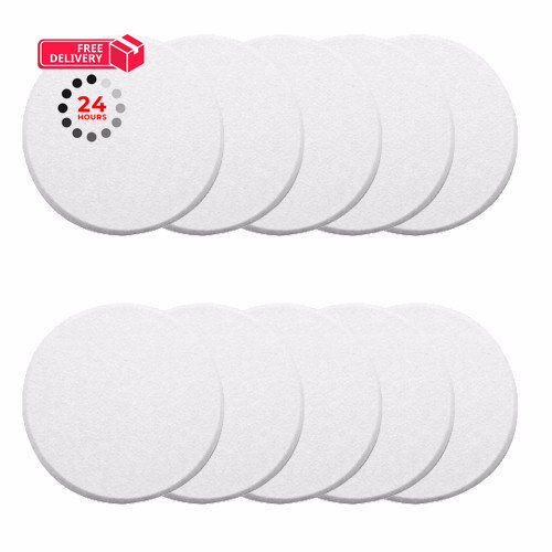 Wideskall® White Round Door Knob Wall Shield 3″ inch Standard Size,