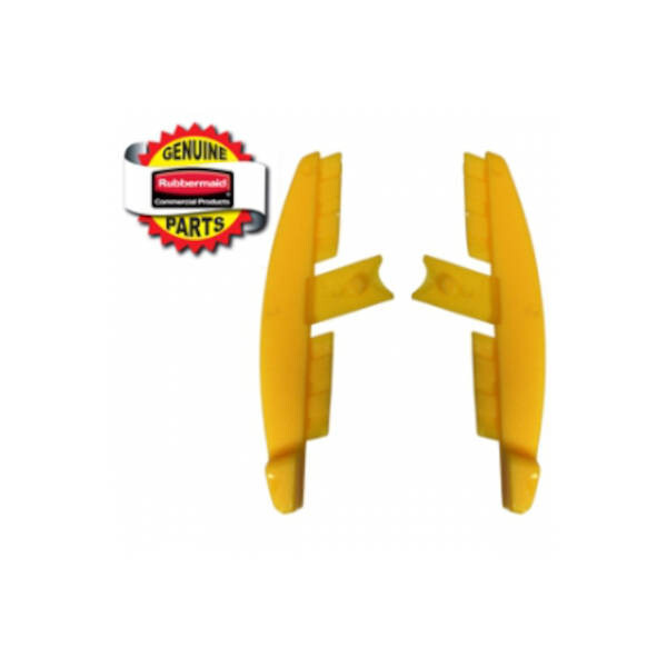 Rubbermaid FGQ570L1YEL End Caps for HYGEN 24″ Quick Connect Frame FGQ57000YL00