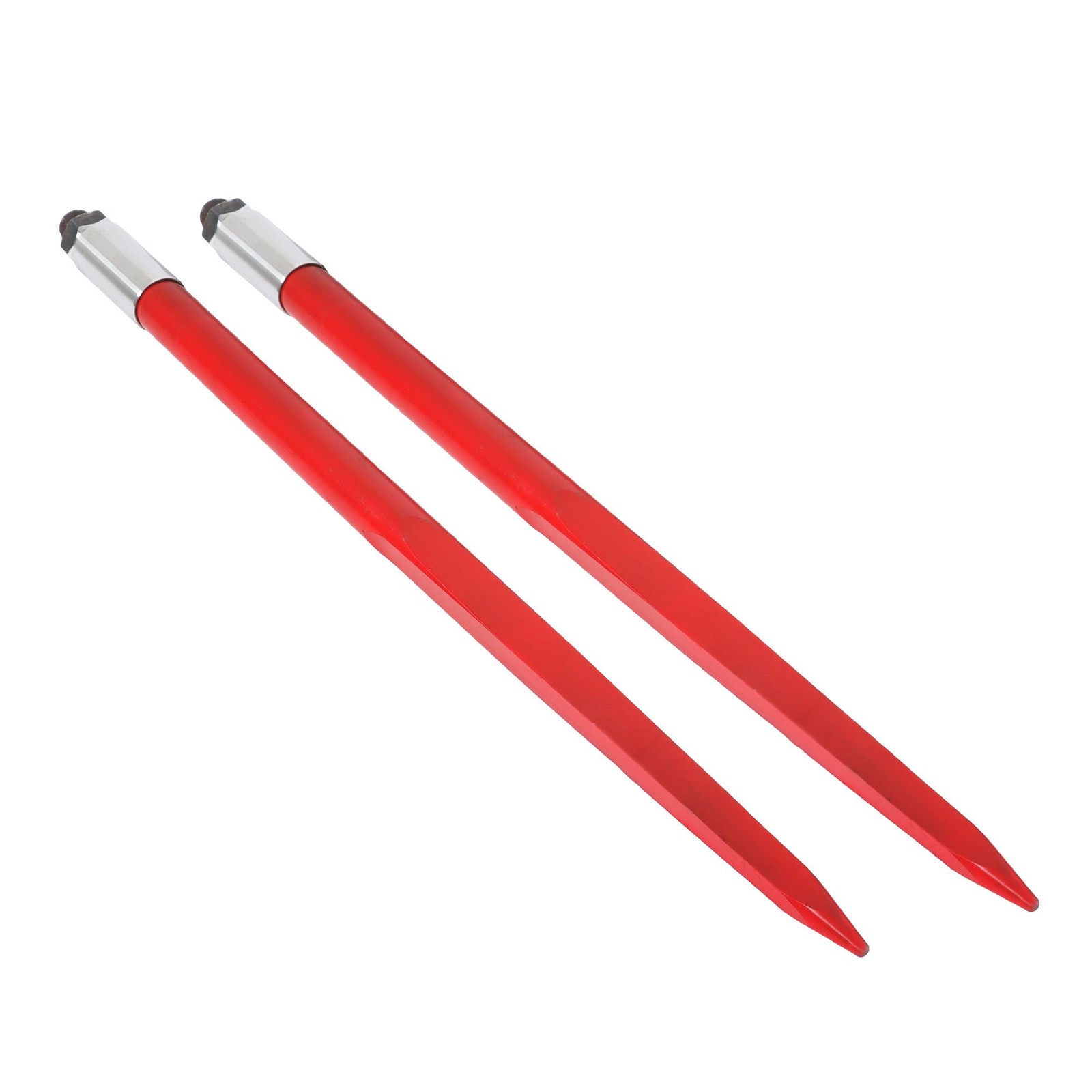 2 Pack 39″ Hay Bale Spear 3000 lbs Capacity Spike Fork Fit For Tractors Loaders
