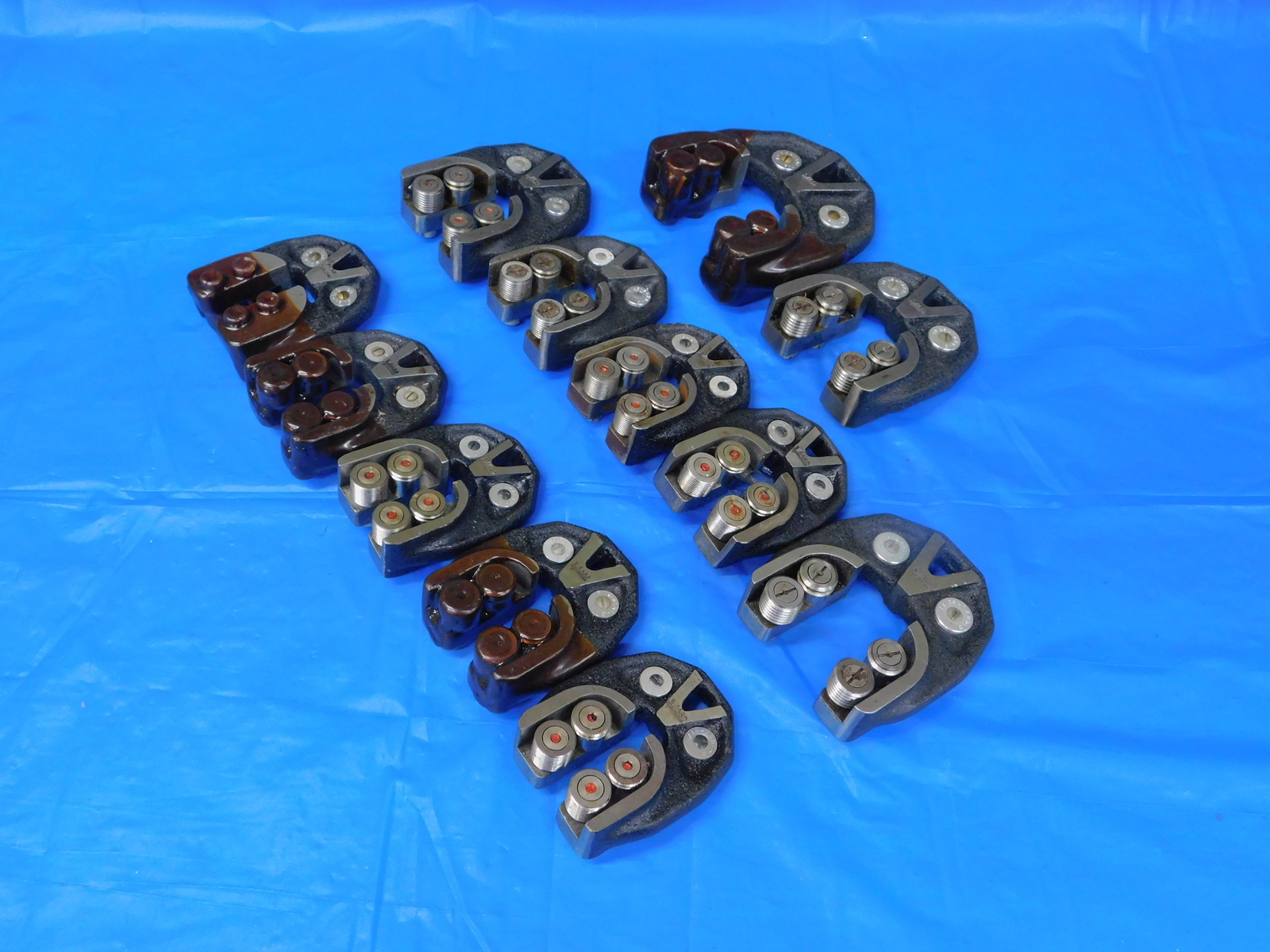12PCS VARD SNAP THREAD GAGES 3/8-24, 5/16-24, 7/16-18, 1/2-20 NS-3 NF-3 CLASS 3