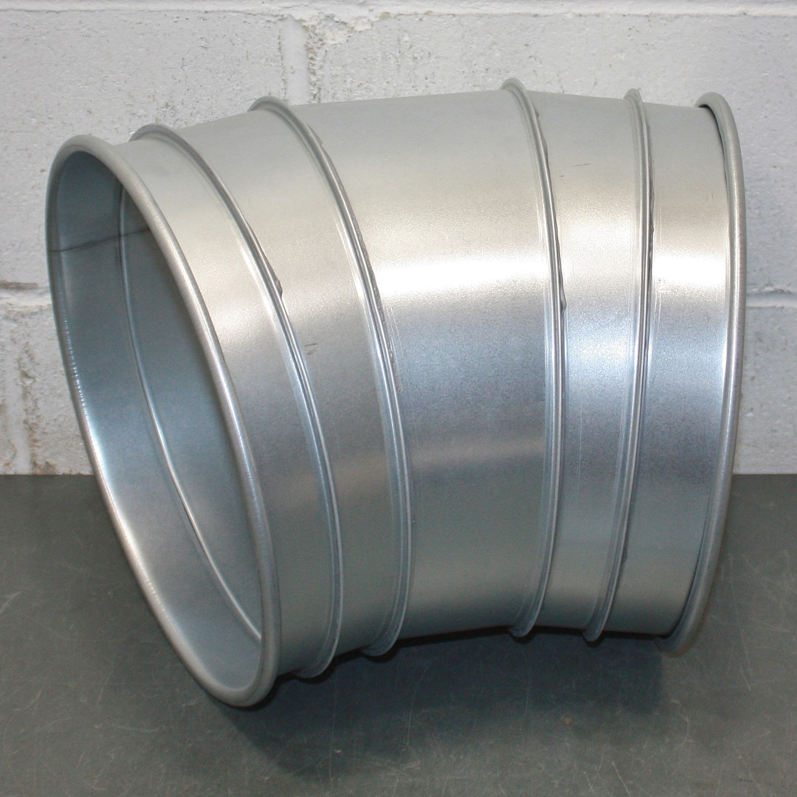 Nordfab 30° Elbow Duct Fitting 8040400017, 12″ Round, 22 ga Galvanized Steel
